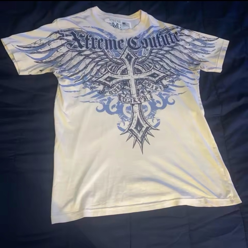 Affliction t shirt men beautiful graphic